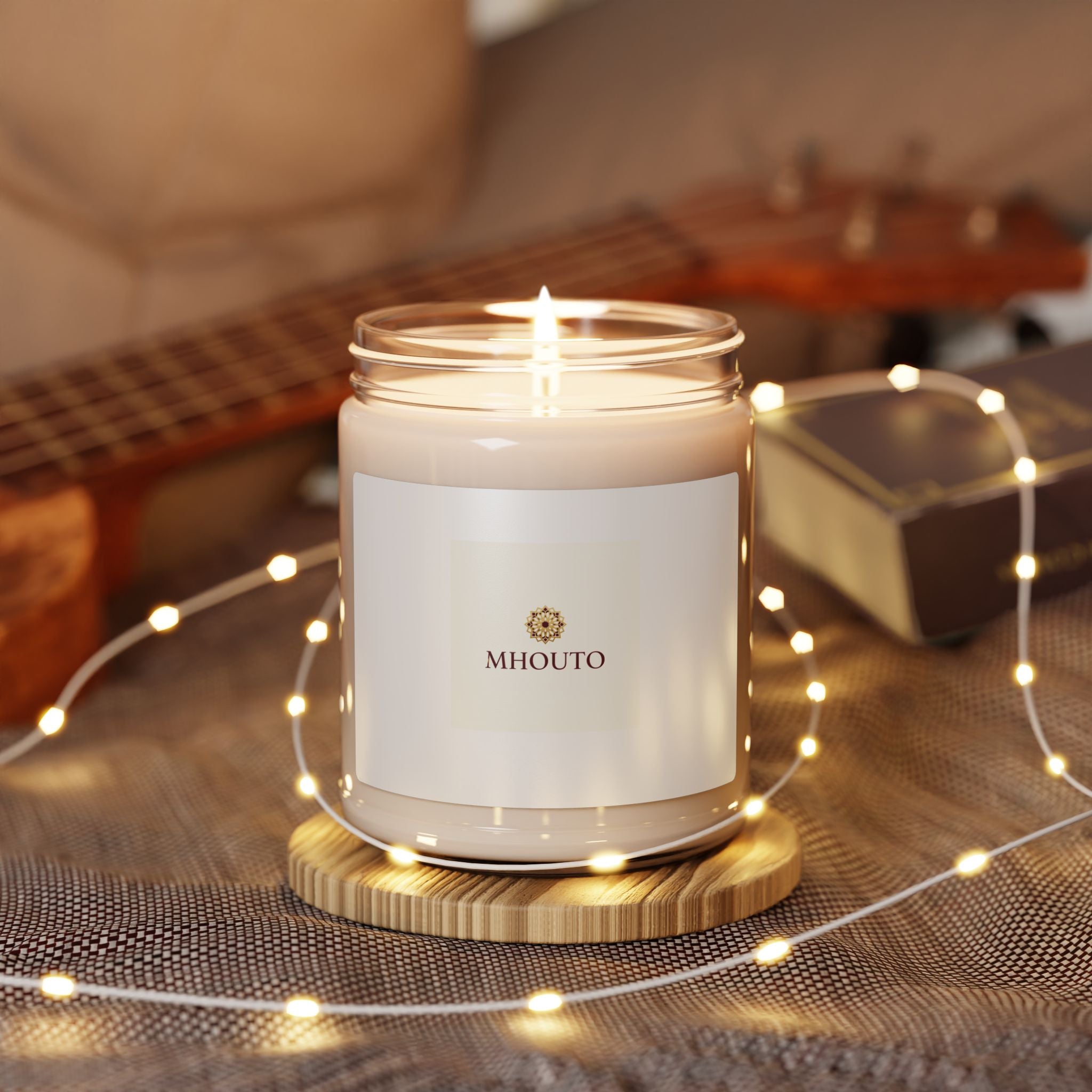 "Mhouto Luxury Scented Soy Candle - 9oz Premium Home Fragrance"