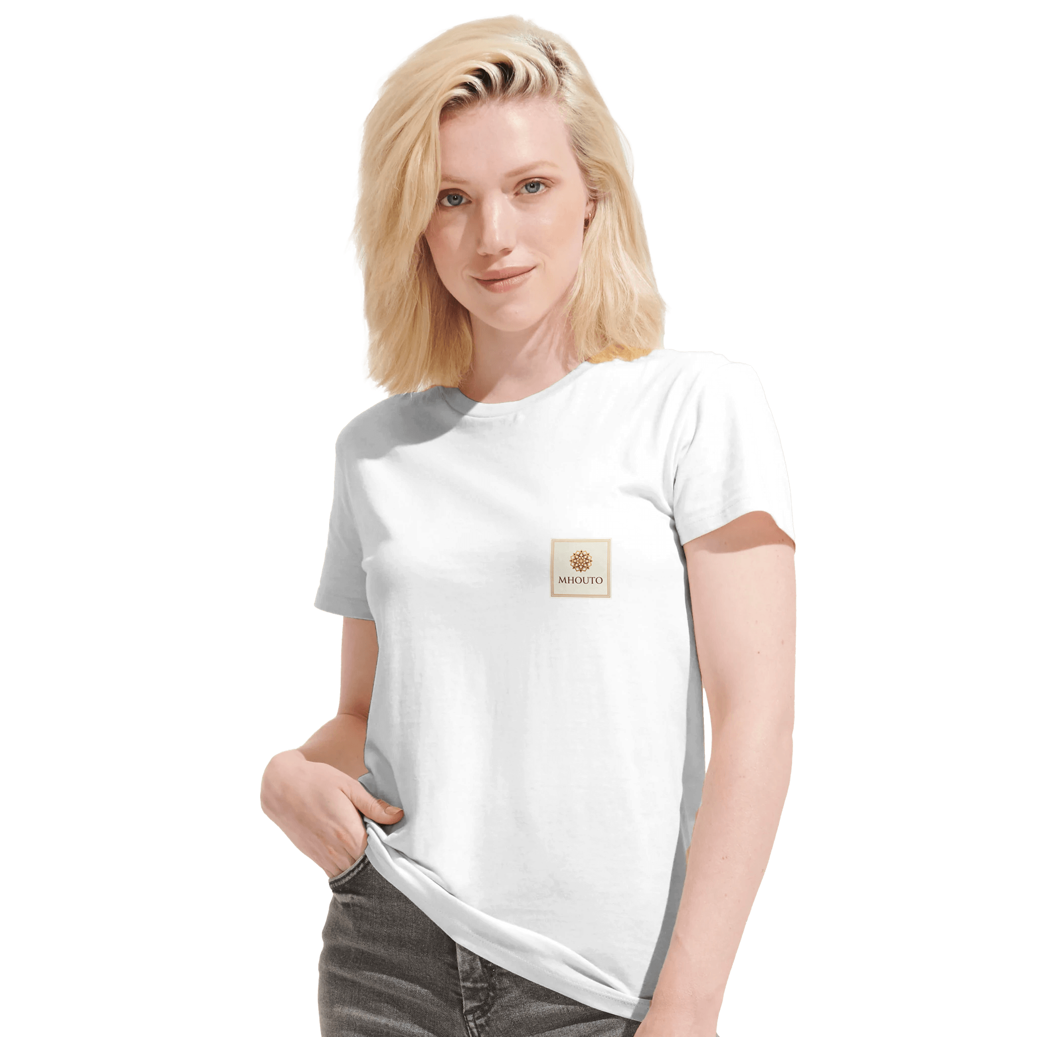Mhouto Recycled Tee — White - mhouto