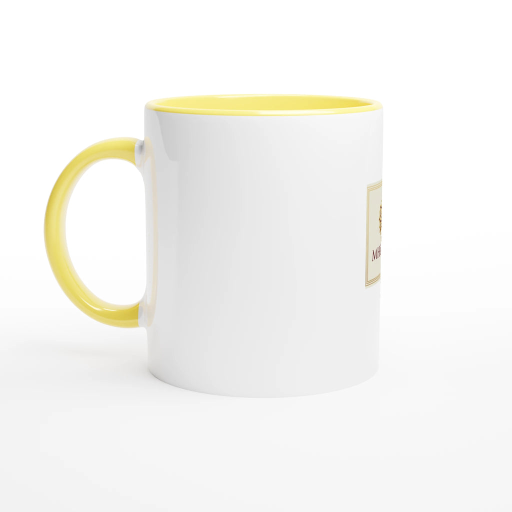 Mhouto Premium Ceramic Mug - Yellow Accent - mhouto