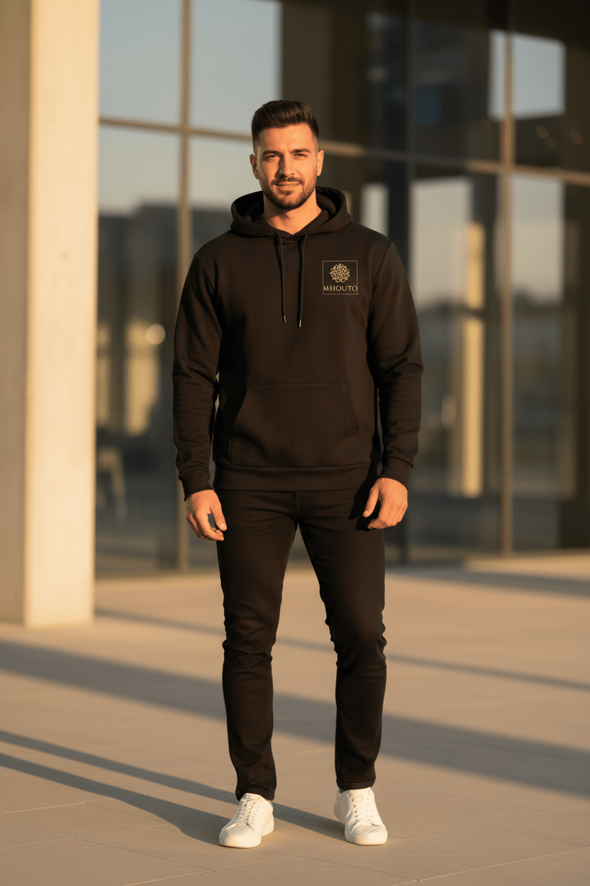 Mhouto Classic Pullover Hoodie - Premium Unisex Cotton Blend - mhouto