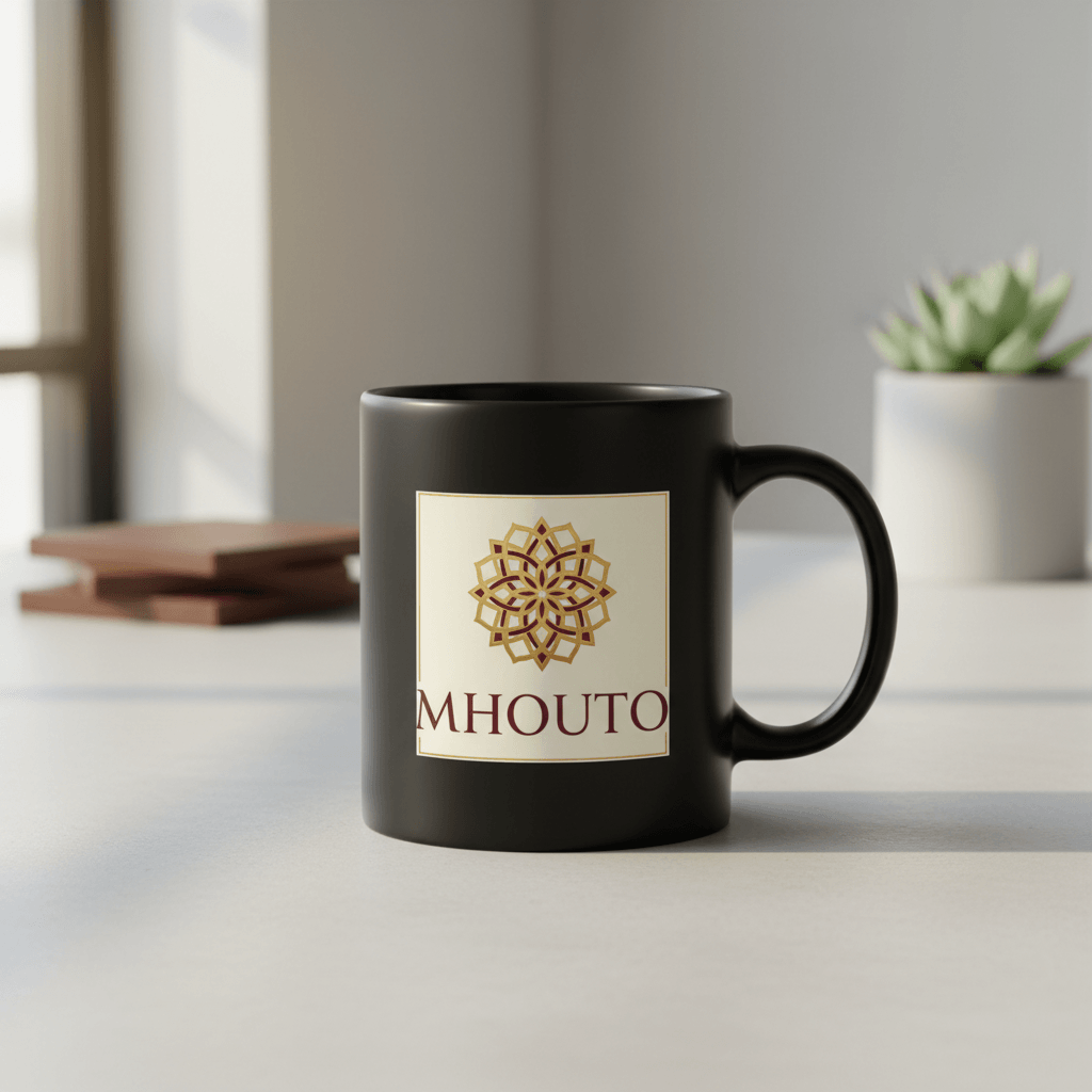 White 11oz Ceramic Mug - mhouto