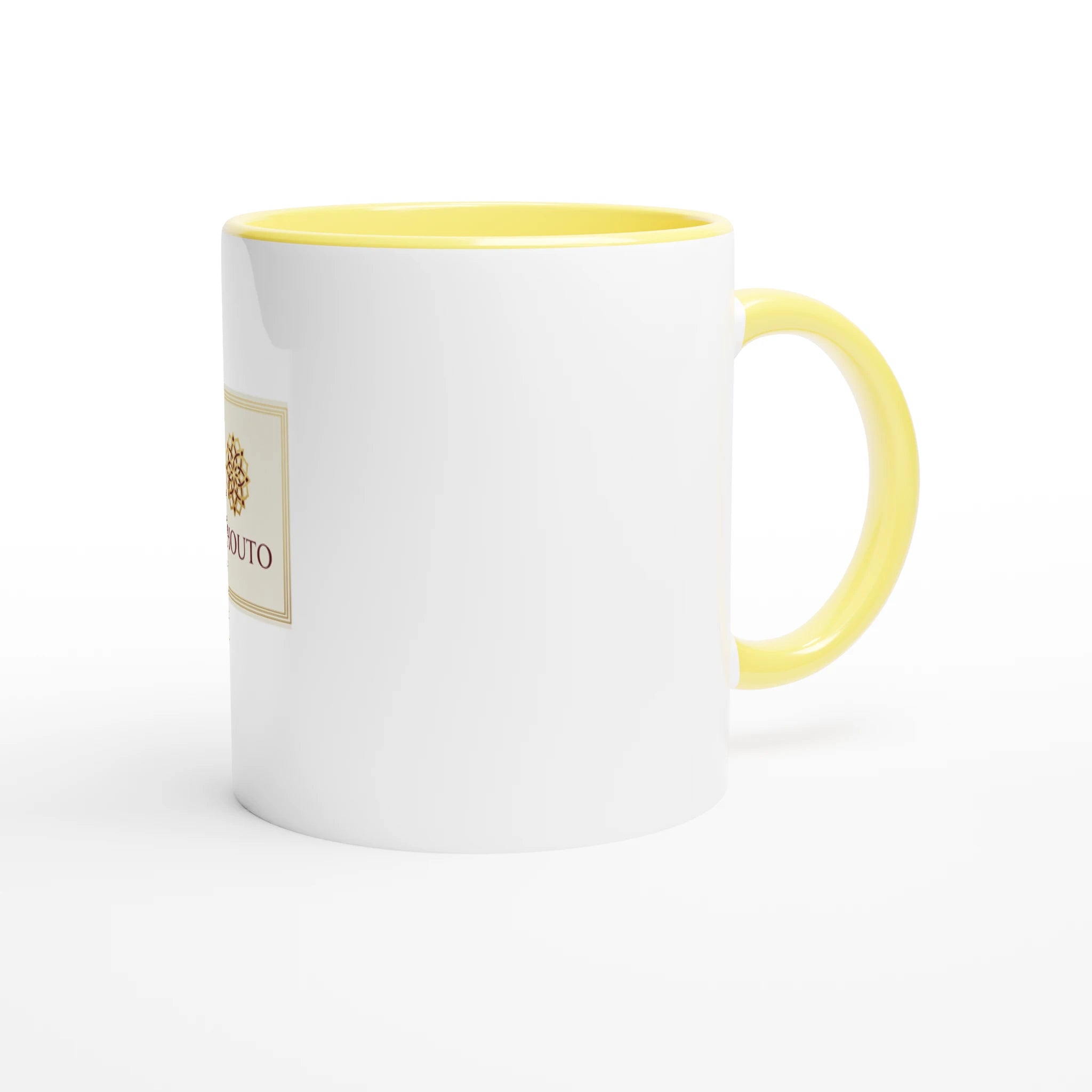 Mhouto Premium Ceramic Mug - Yellow Accent - mhouto