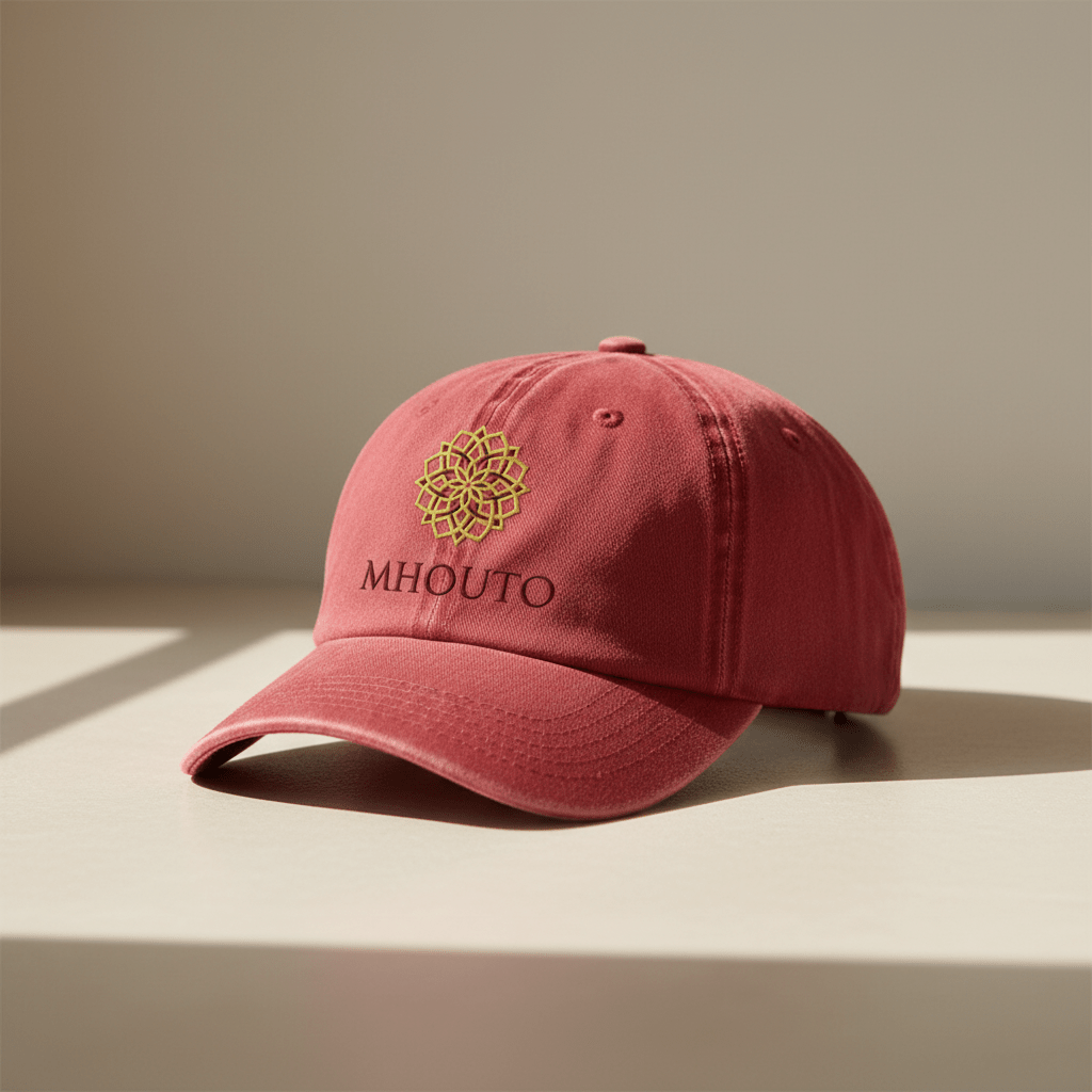 Mhouto Dad Cap — Red - mhouto