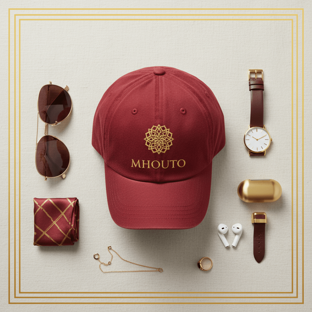 Mhouto Dad Cap — Red - mhouto
