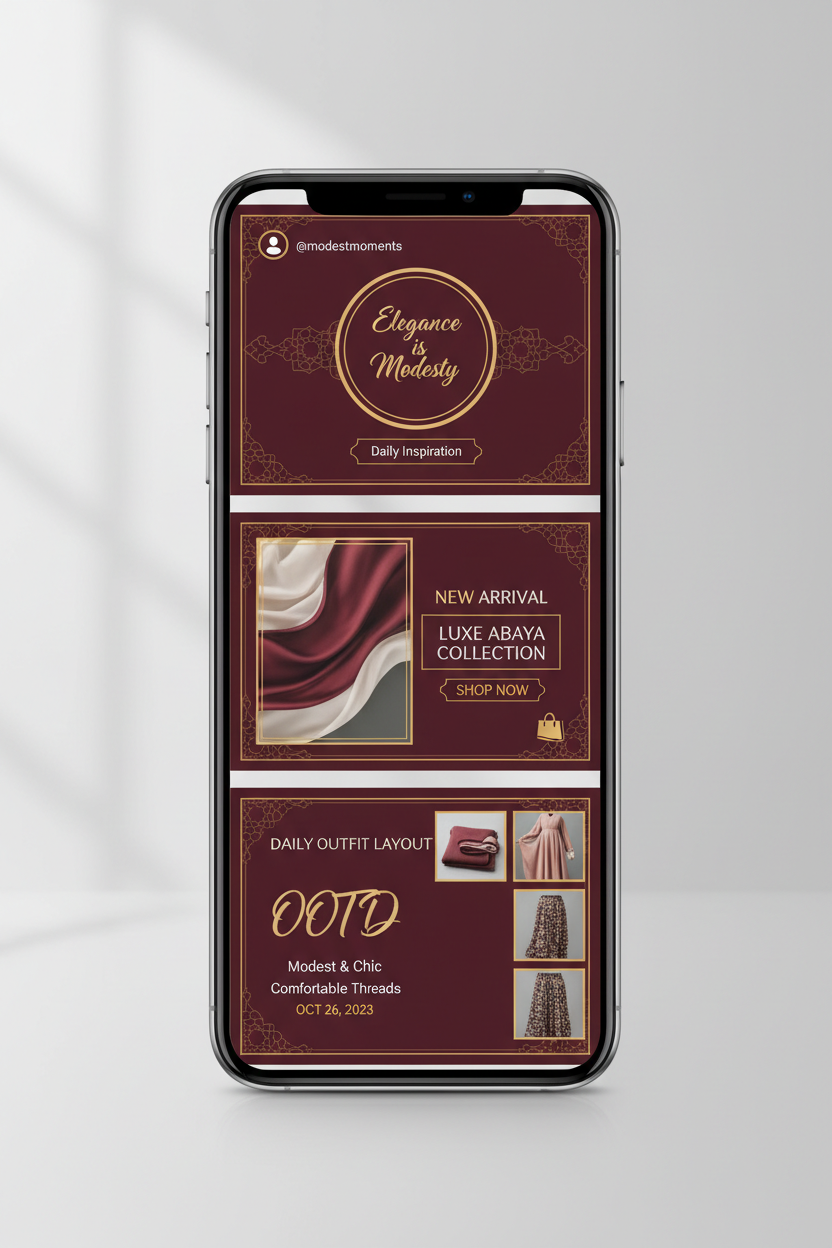 Instagram Story Templates on Phone