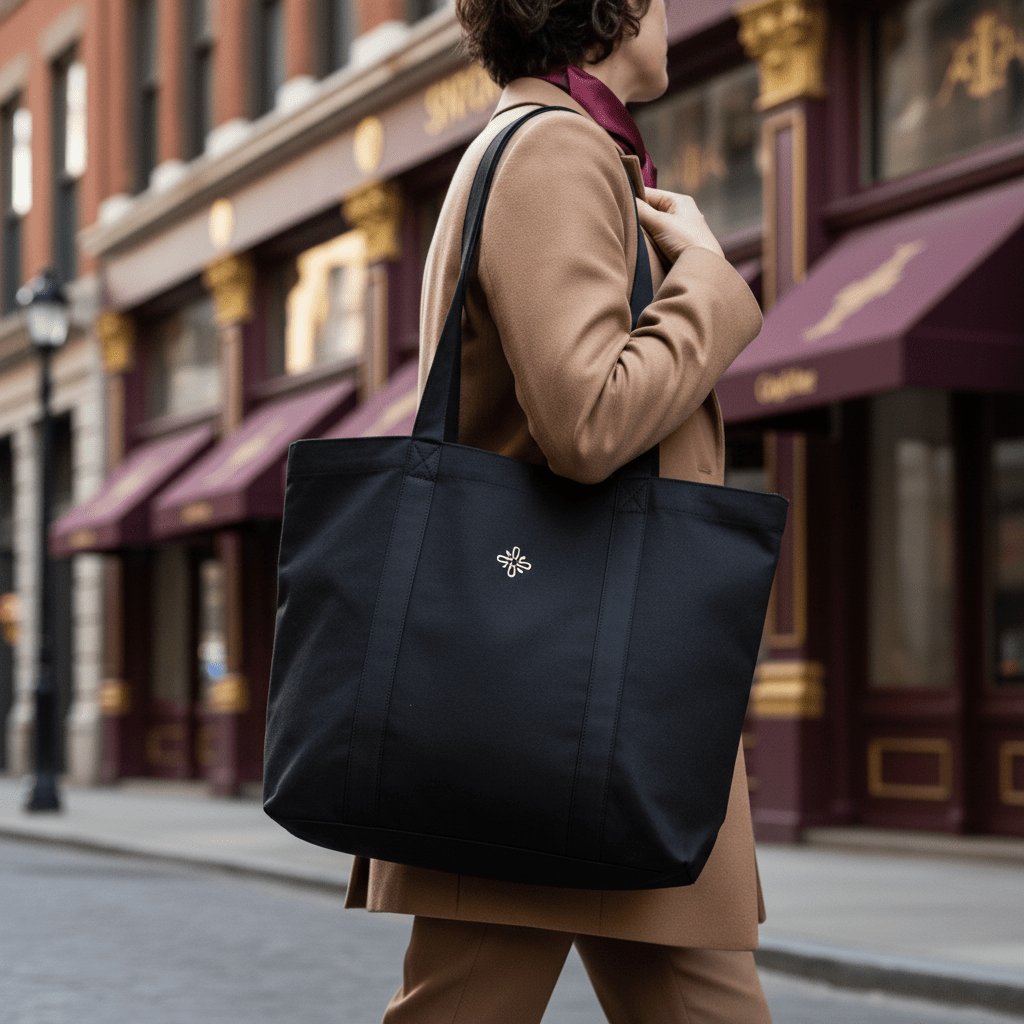 Mhouto Eco Tote Bag — Black - mhouto