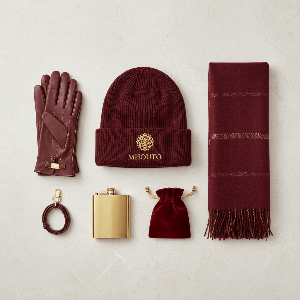 Mhouto Cuffed Beanie — Maroon - mhouto