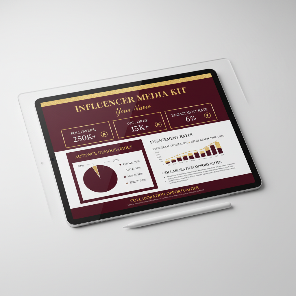 Influencer Media Kit Template