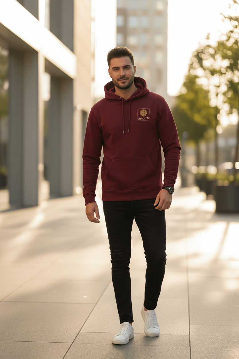 Mhouto Classic Pullover Hoodie - Premium Unisex Cotton Blend - mhouto