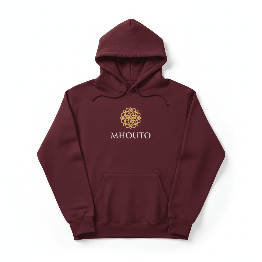 Unisex Pullover Hoodie | Bella + Canvas 3719 Maroon - mhouto
