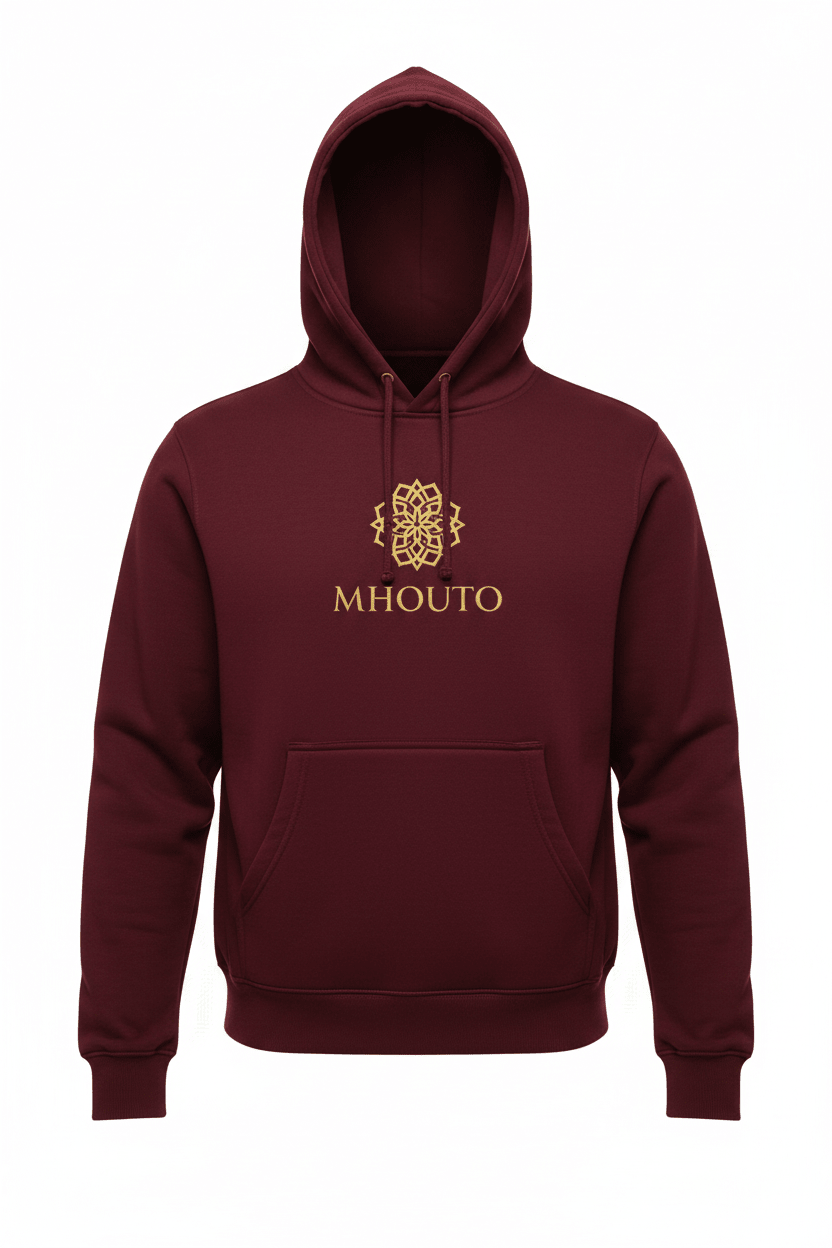 Unisex Pullover Hoodie | Bella + Canvas 3719 Maroon - mhouto