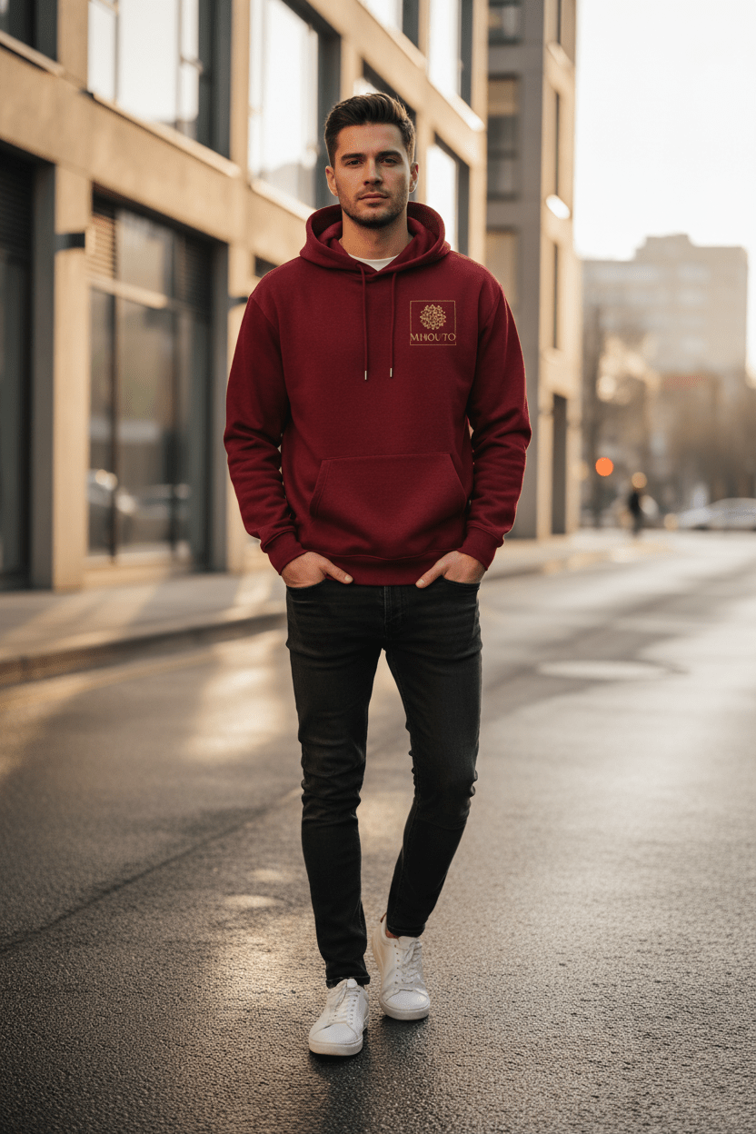 Mhouto Classic Pullover Hoodie - Premium Unisex Cotton Blend - mhouto