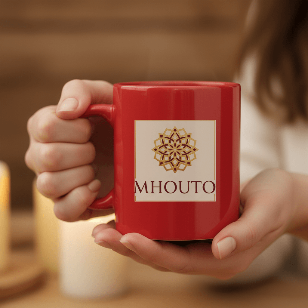 White 11oz Ceramic Mug - mhouto